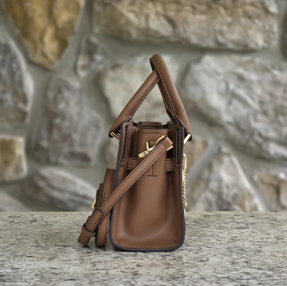 Michael Kors Hamilton Extra Small Brown Crossbody - Picture 2 of 9